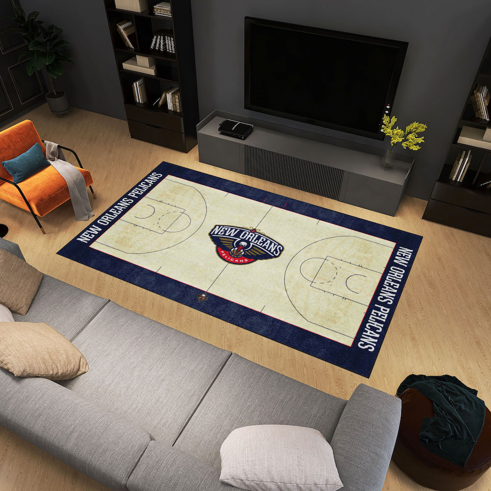 New Orleans Pelicans 6x10 Ft Ultra Plush Area Rug