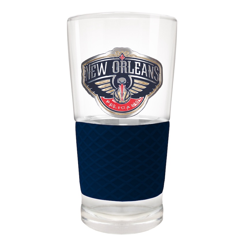 New Orleans Pelicans 22 oz Pilsner Glass with Silicone Grip