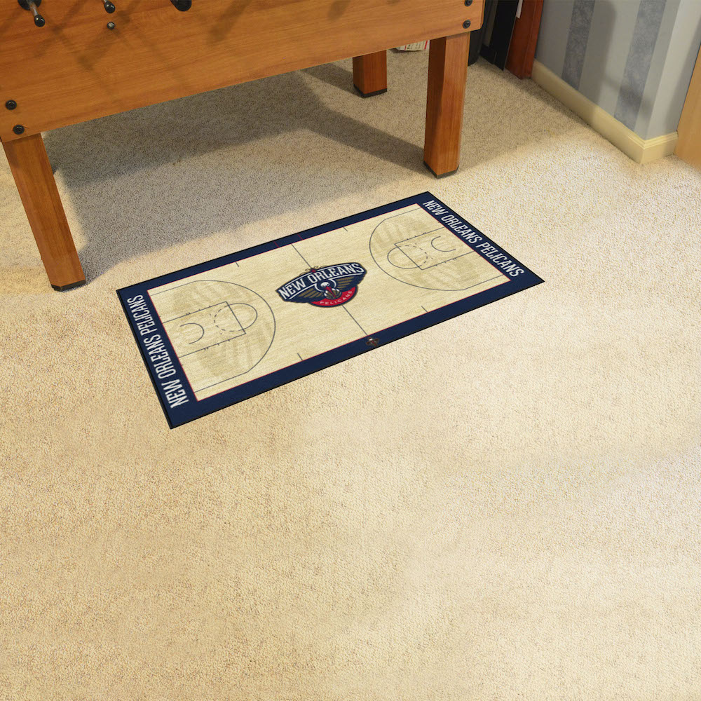 New Orleans Pelicans 24 x 44 Basketball Court Carpet Runner