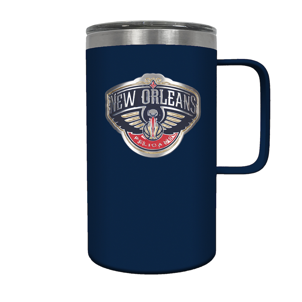 New Orleans Pelicans 18 oz HUSTLE Travel Mug - Team Color