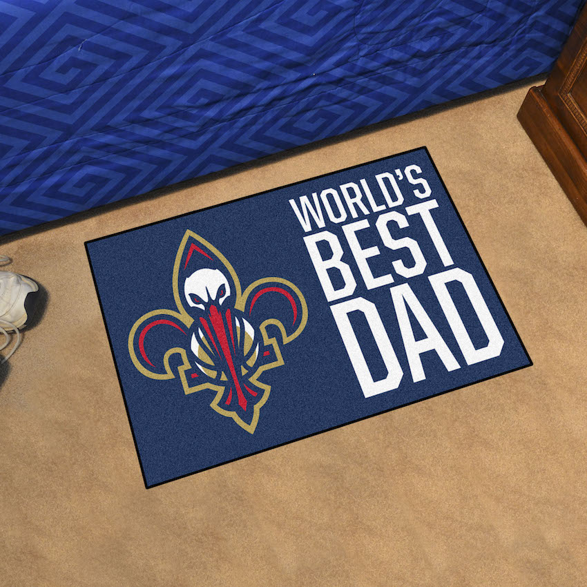 New Orleans Pelicans 20 x 30 WORLDS BEST DAD Floor Mat