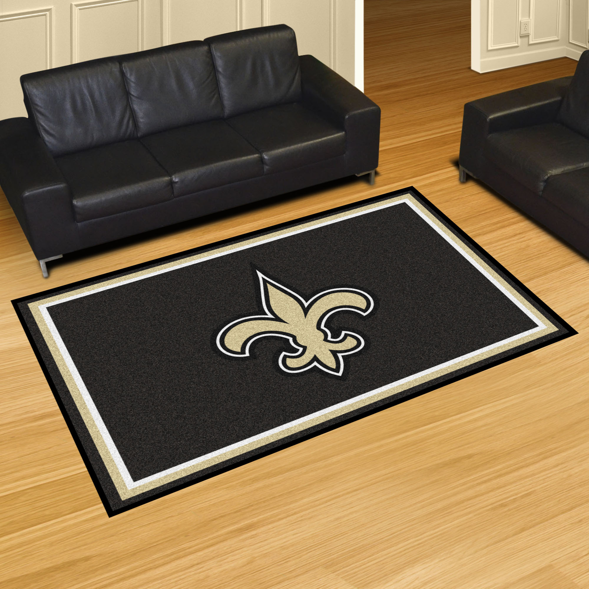 New Orleans Saints 5x8 Area Rug