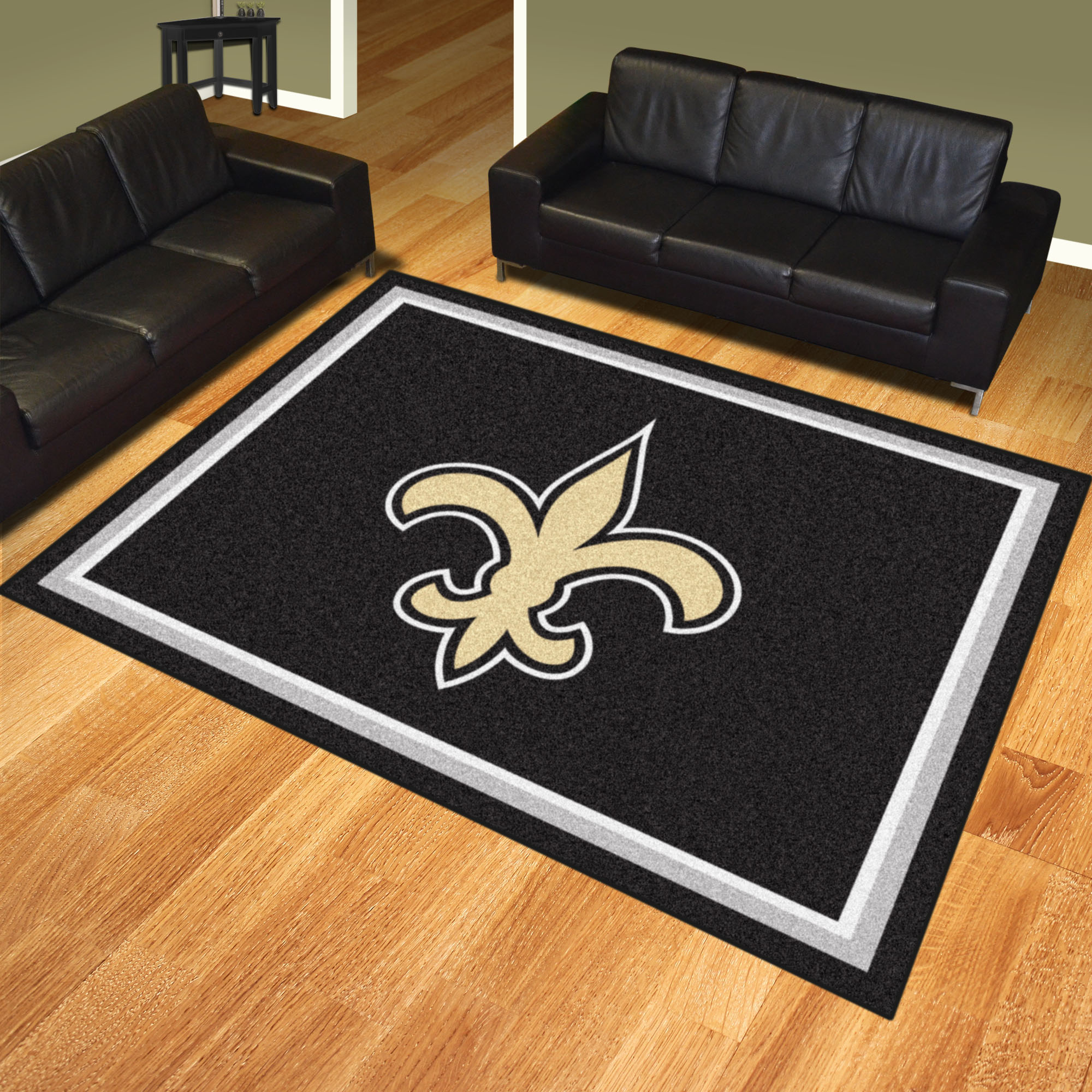 New Orleans Saints Ultra Plush 8x10 Area Rug