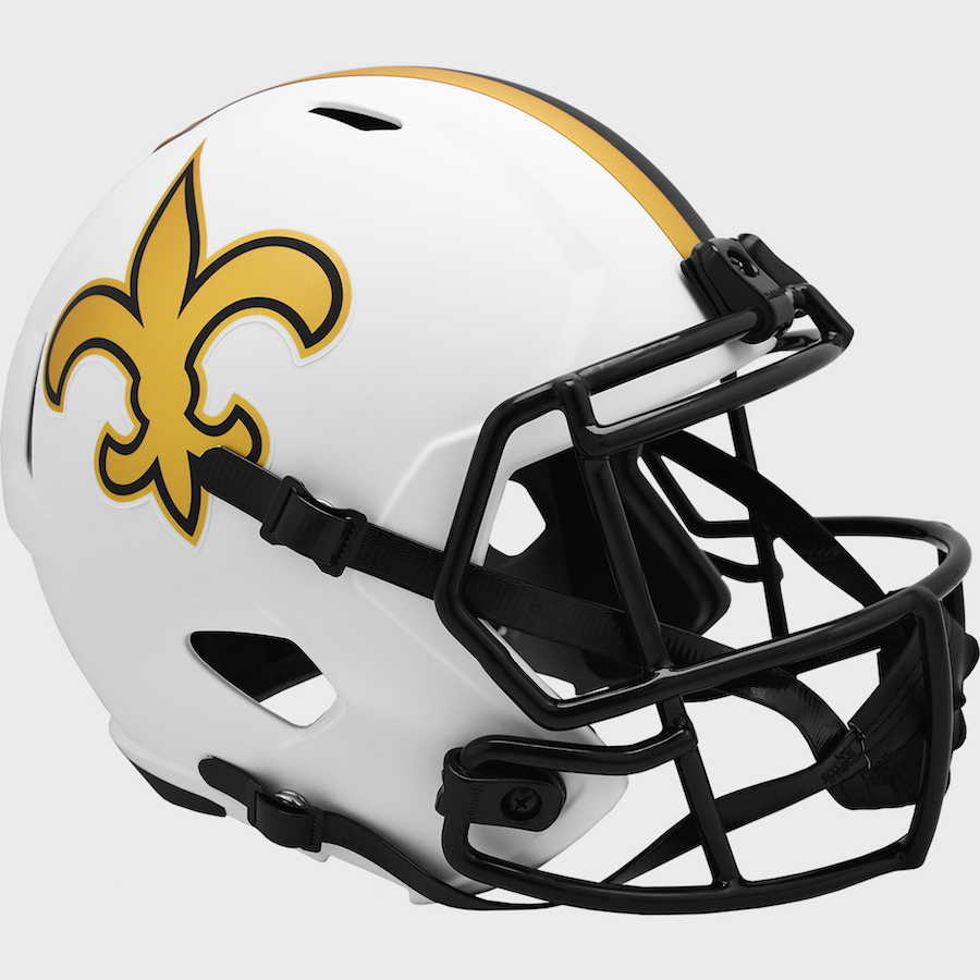 New Orleans Saints Helmet - Full Size Replica - BLACK & GOLD SPORTS