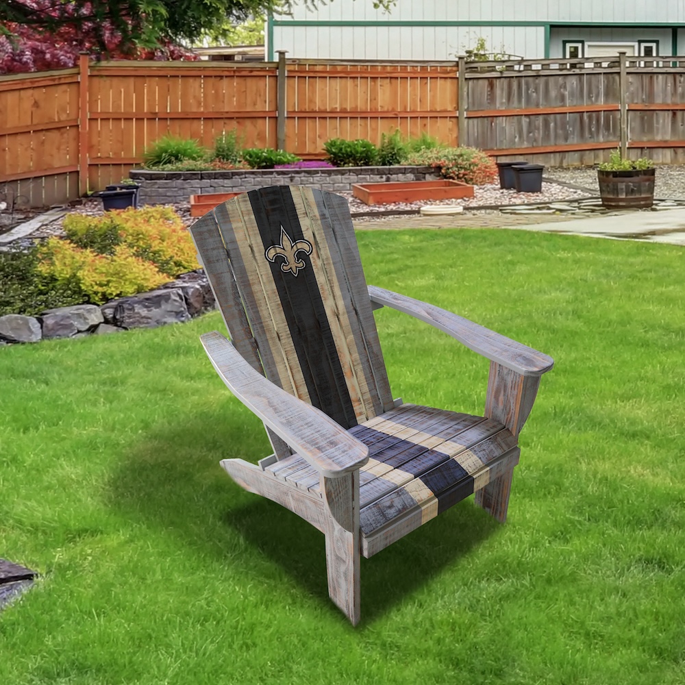 New Orleans Saints Wooden Adirondack Chair