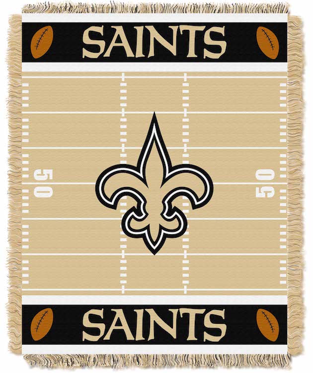 New Orleans Saints Woven Baby Blanket 36 x 48