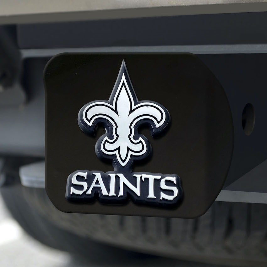 New Orleans Saints BLACK Trailer Hitch Cover