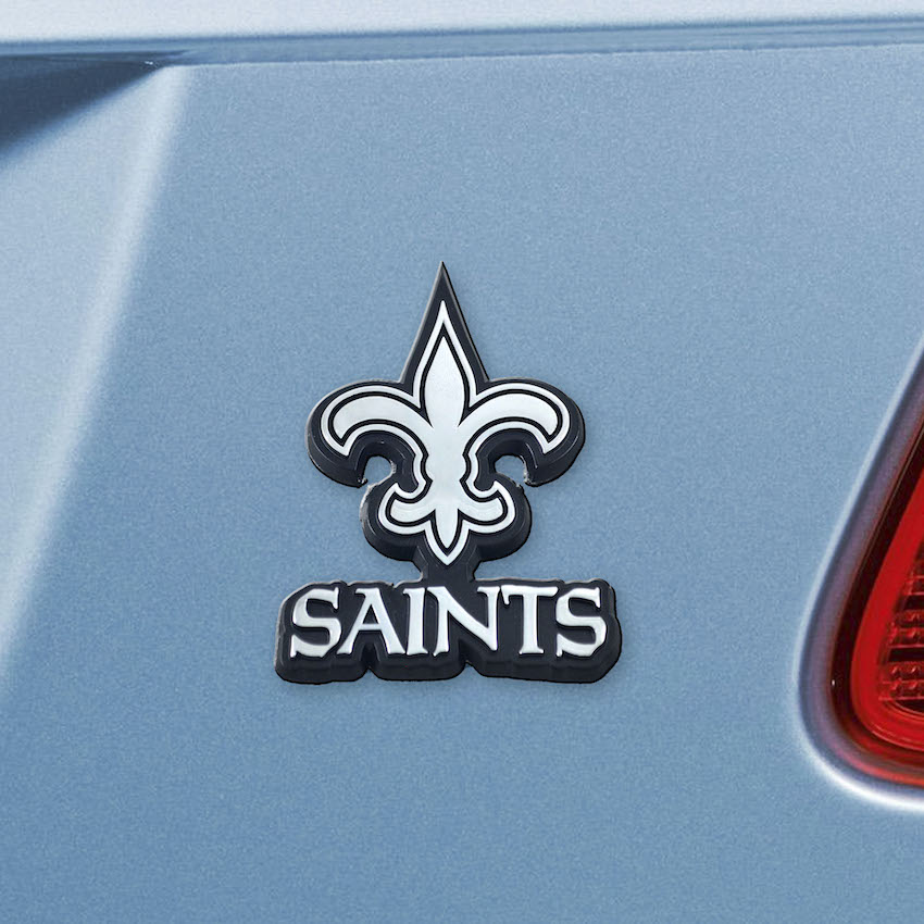 New Orleans Saints Chrome Metal Auto Emblem