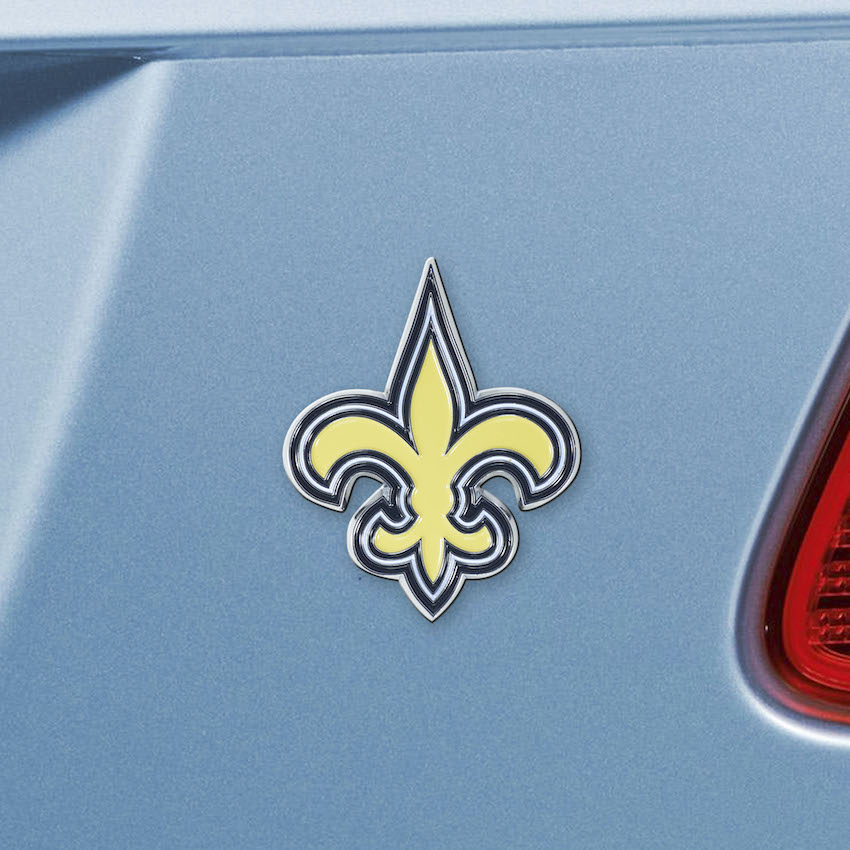 New Orleans Saints Color Metal Auto Emblem