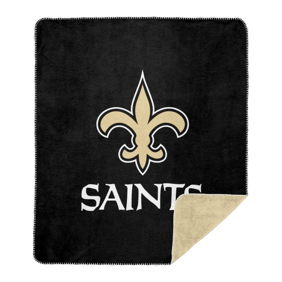 New Orleans Saints DENALI Silver Knit Throw