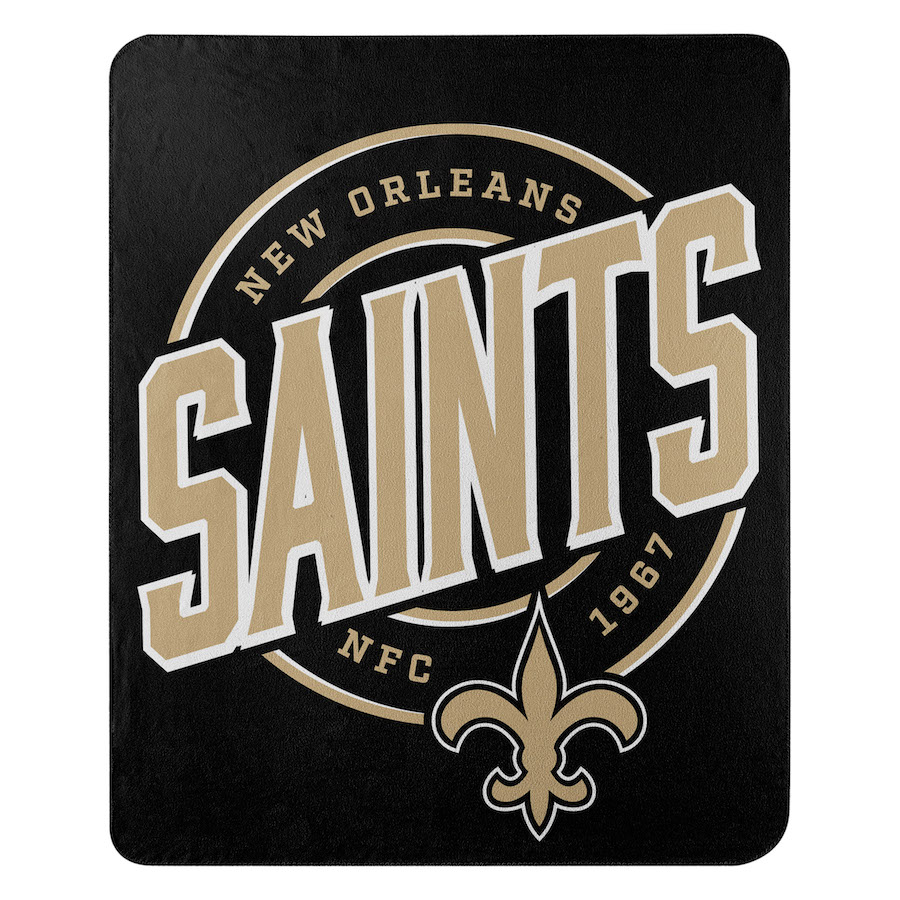 New Orleans Saints Fleece Throw Blanket 50 x 60