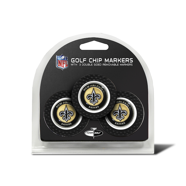 New Orleans Saints 3 Pack Golf Chips