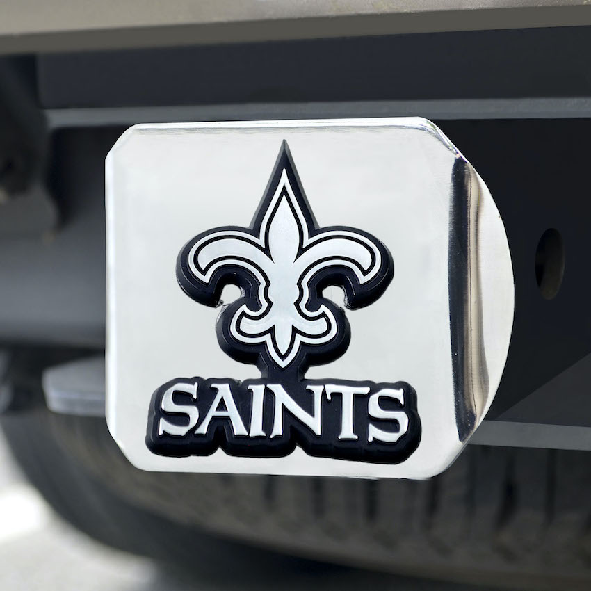 New Orleans Saints Chrome Trailer Hitch Cover