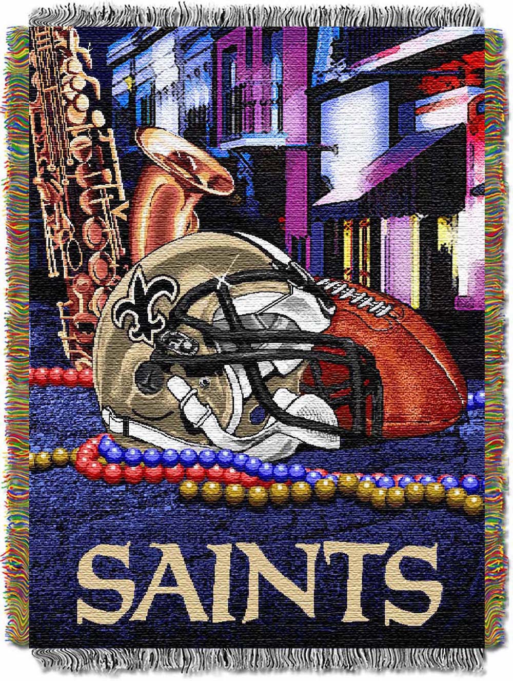 New Orleans Saints Home Field Advantage Series Tapestry Blanket 48 x 60