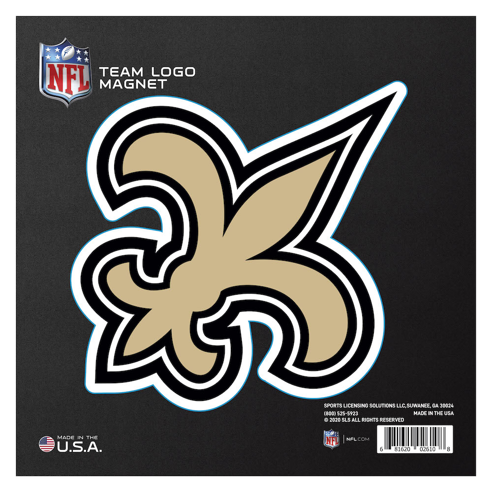 New Orleans Saints Large Team Logo Magnet - Indoor Outdoor