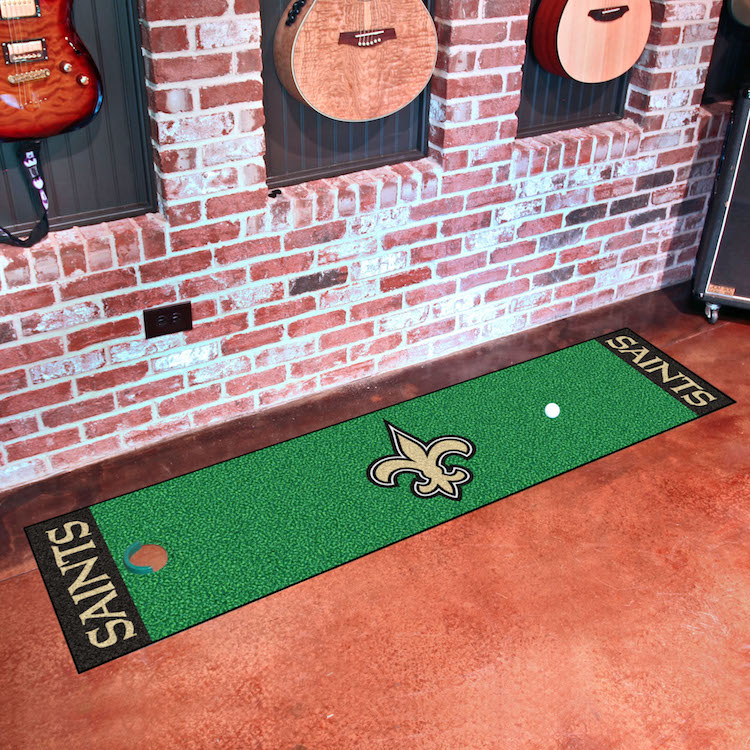 New Orleans Saints Putting Green Mat 18 x 72