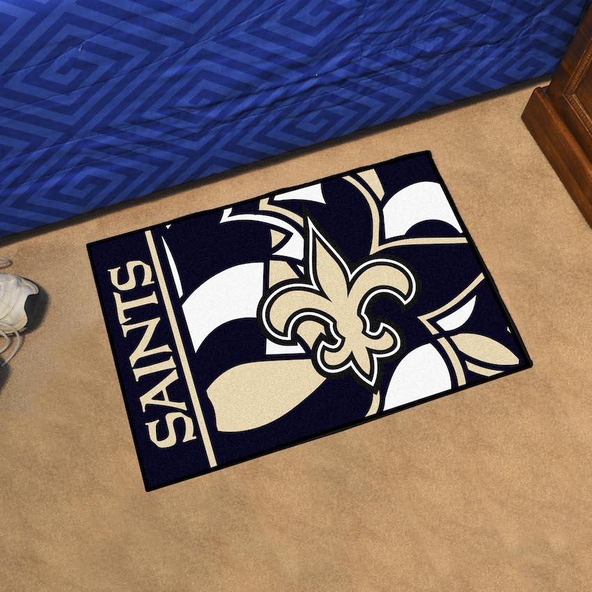 New Orleans Saints 20 x 30 Quick Snap Starter Floor Mat