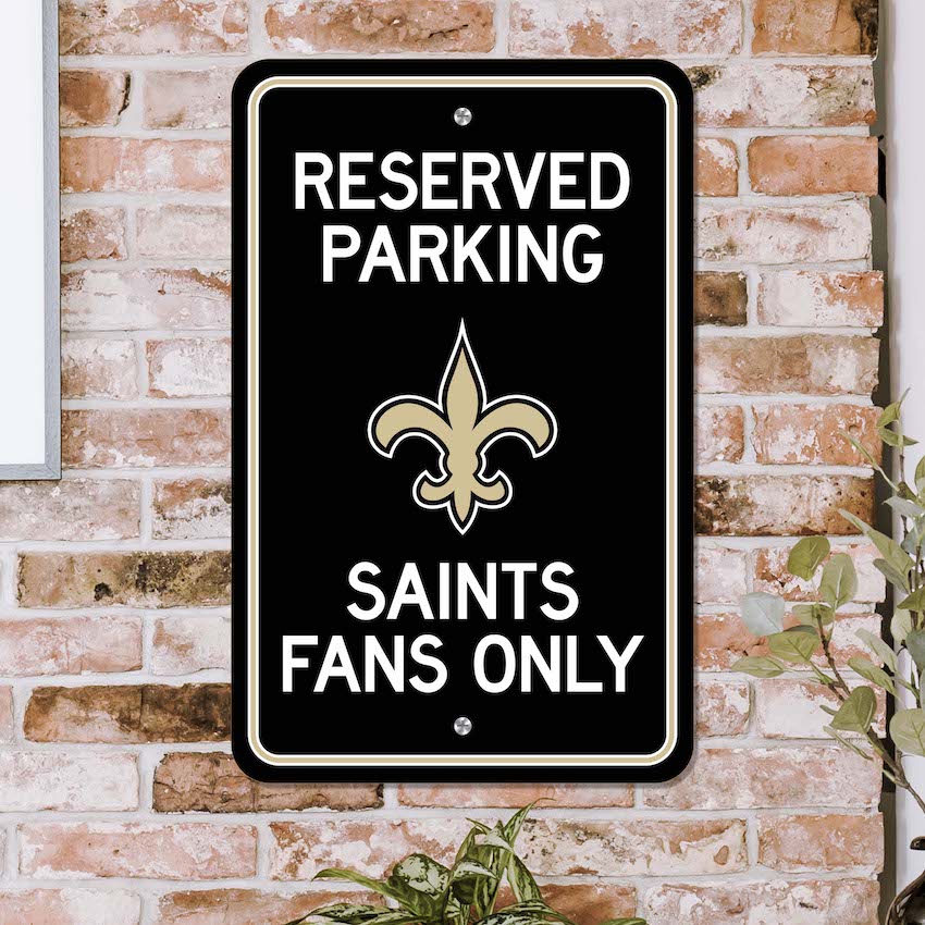 New Orleans Saints RESERVED Parking Sign