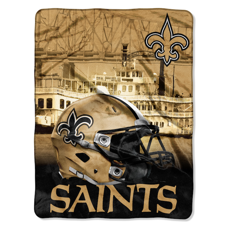 New Orleans Saints Silk Touch Rachel Throw Blanket 60 x 80