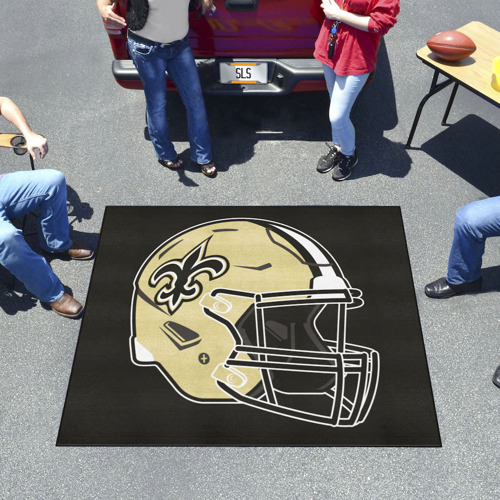 New Orleans Saints TAILGATER 60 x 72 Rug - Helmet Logo