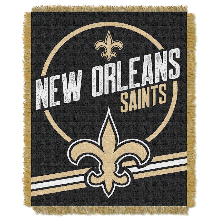 New Orleans Saints Double Play Tapestry Blanket 48 x 60