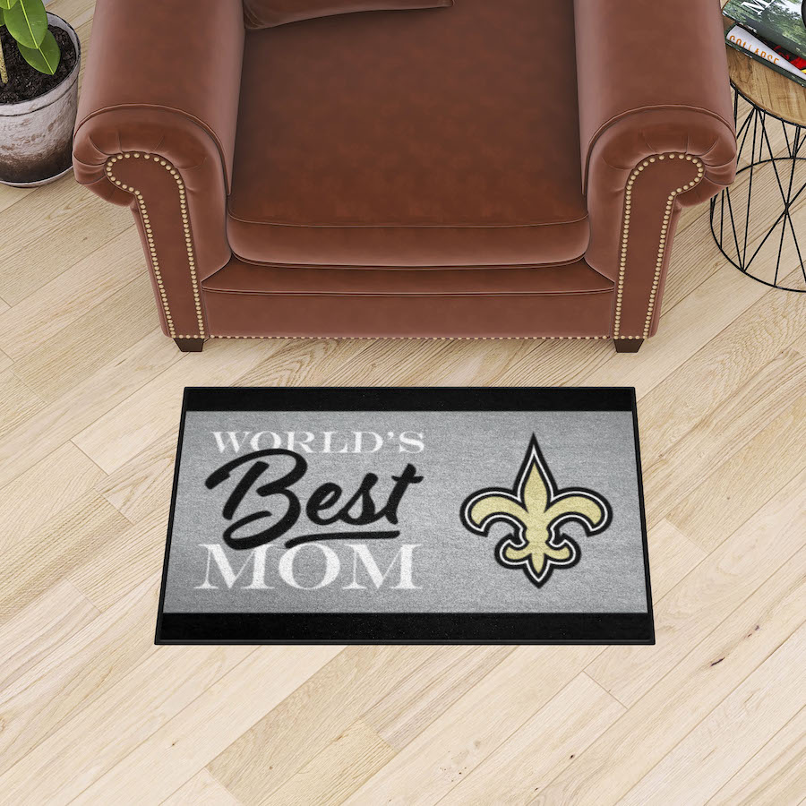 New Orleans Saints 20 x 30 WORLDS BEST MOM Floor Mat