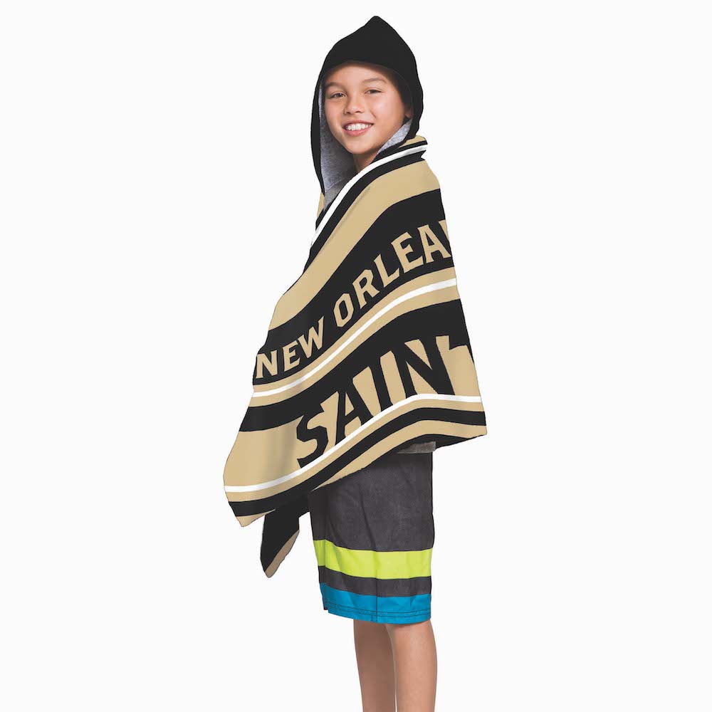 New Orleans Saints Youth Hooded Beach Towel - Buy at KHC Sports