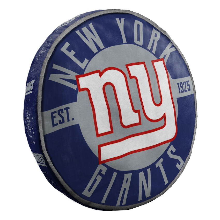 New York Giants Travel Cloud Pillow - 15 inch