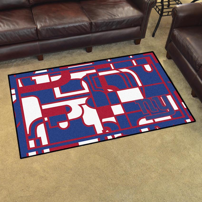 New York Giants 4x6 Quick Snap Area Rug