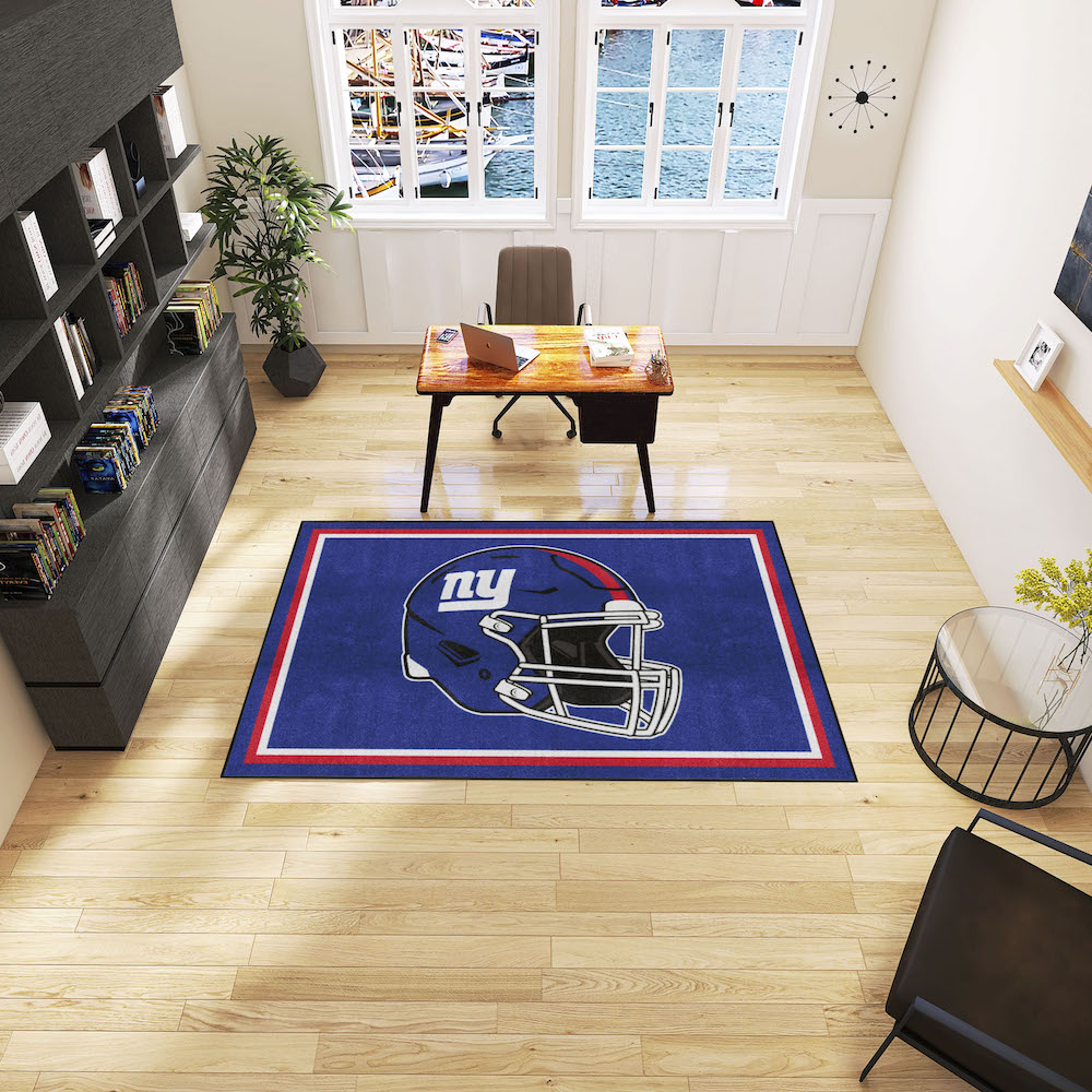 New York Giants 5x8 Area Rug - Helmet Logo