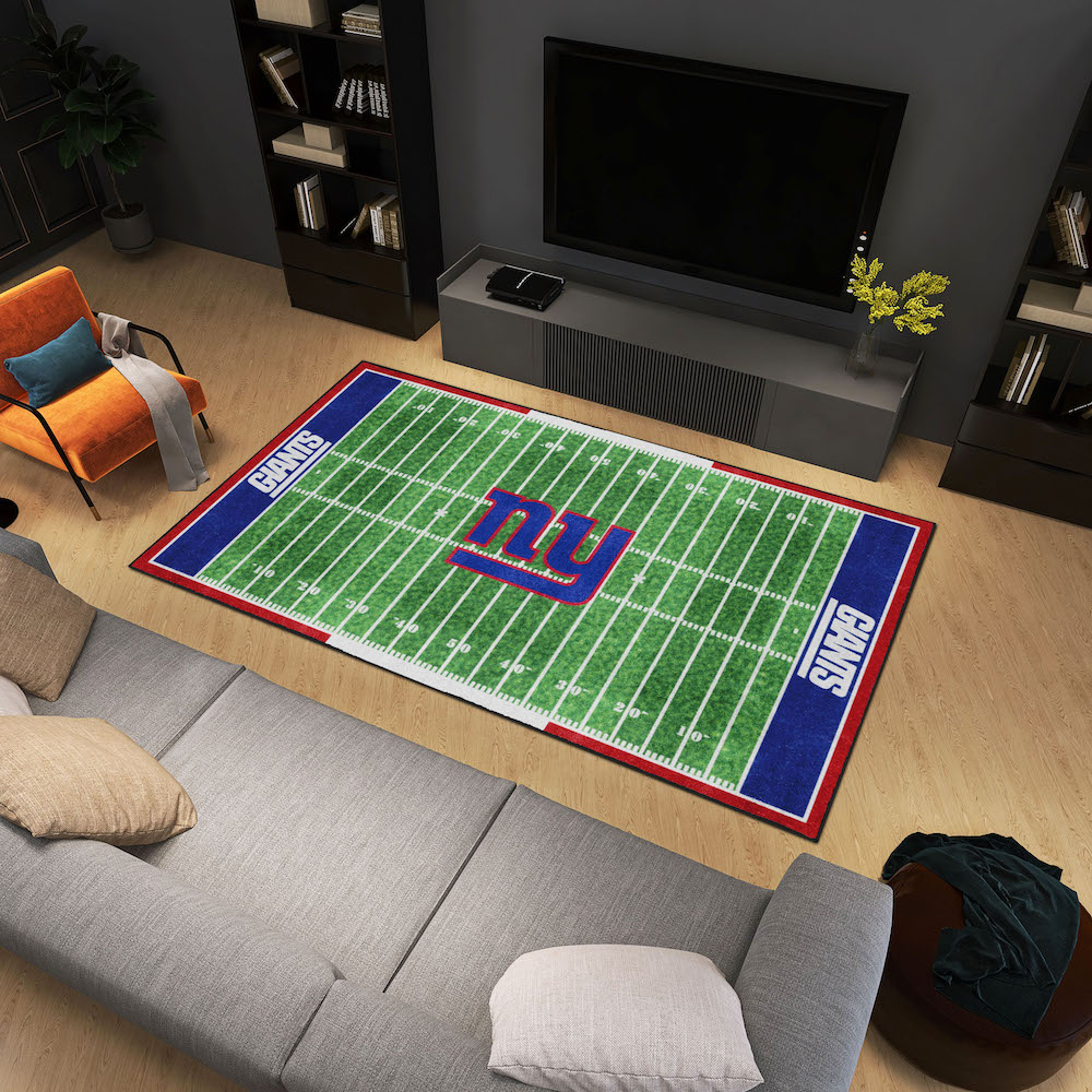 New York Giants 6x10 Ft Ultra Plush Area Rug