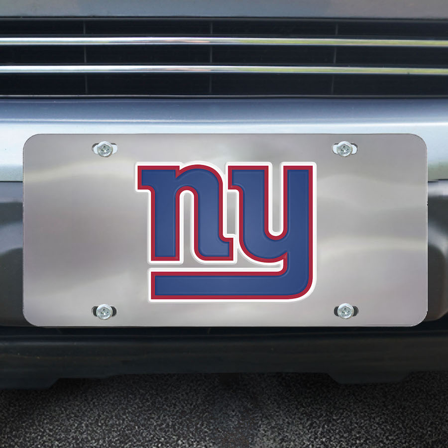 New York Giants Stainless Steel Die-cast License Plate