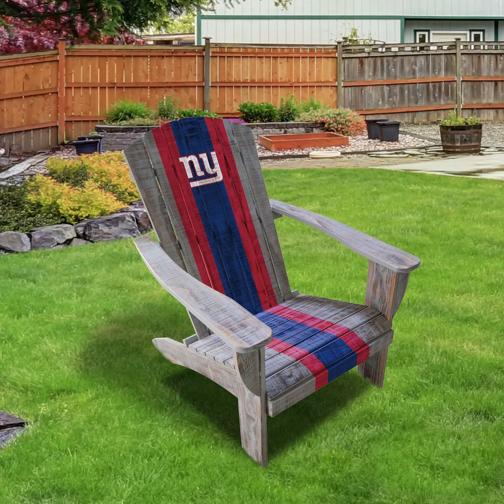 New York Giants Wooden Adirondack Chair