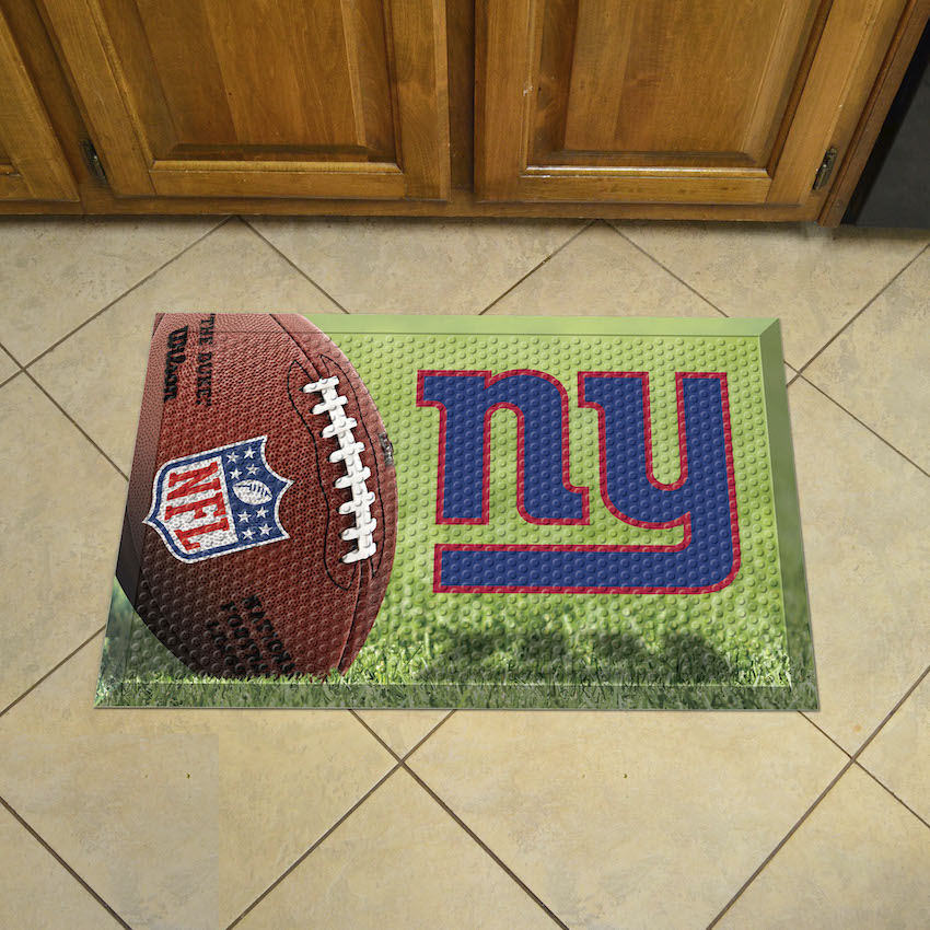 New York Giants Ball Style SCRAPER Door Mat