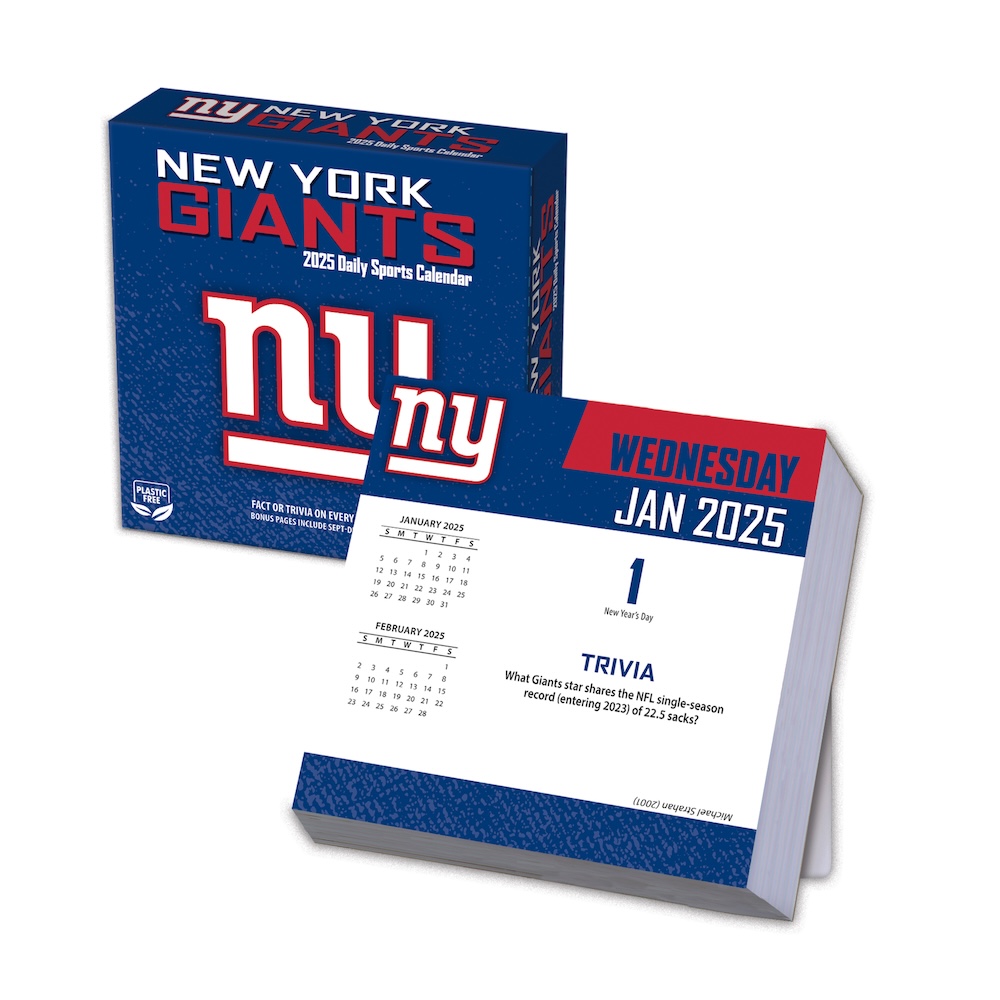 New York Giants 2025 NFL Page-A-Day Box Calendar