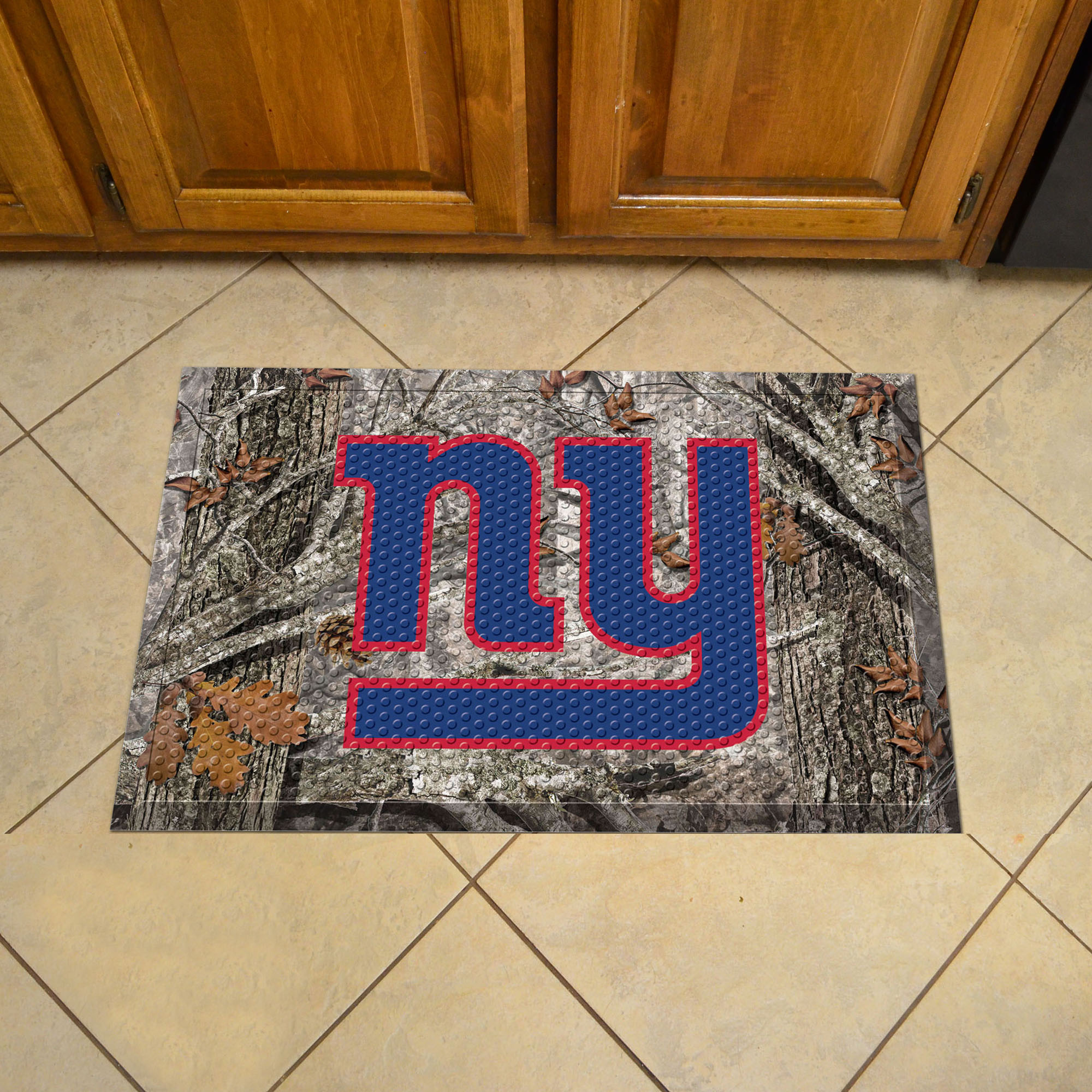 New York Giants Camo Style SCRAPER Door Mat