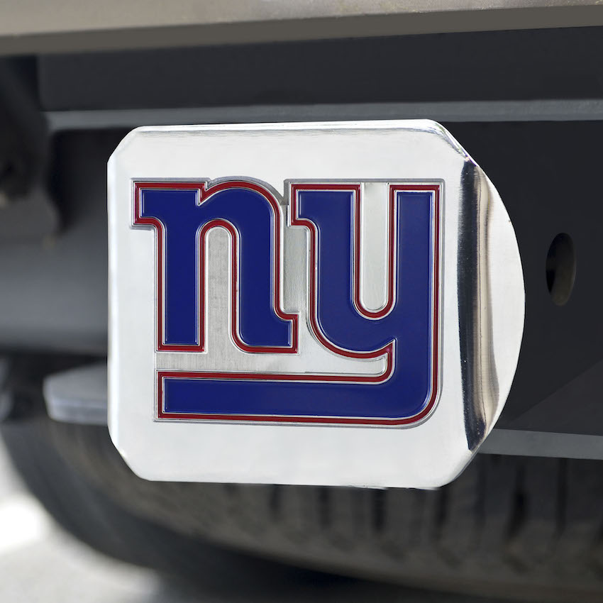 New York Giants Color Chrome Trailer Hitch Cover