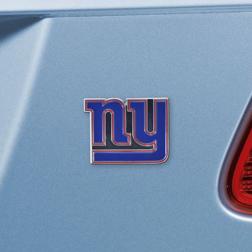 New York Giants Color Metal Auto Emblem