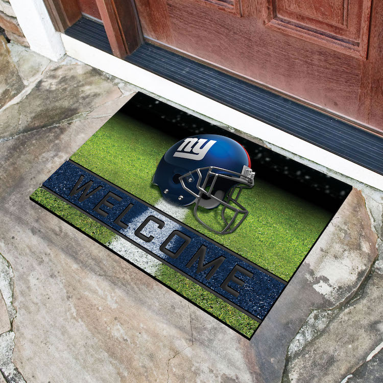 New York Giants Recycled Crumb Rubber Door Mat