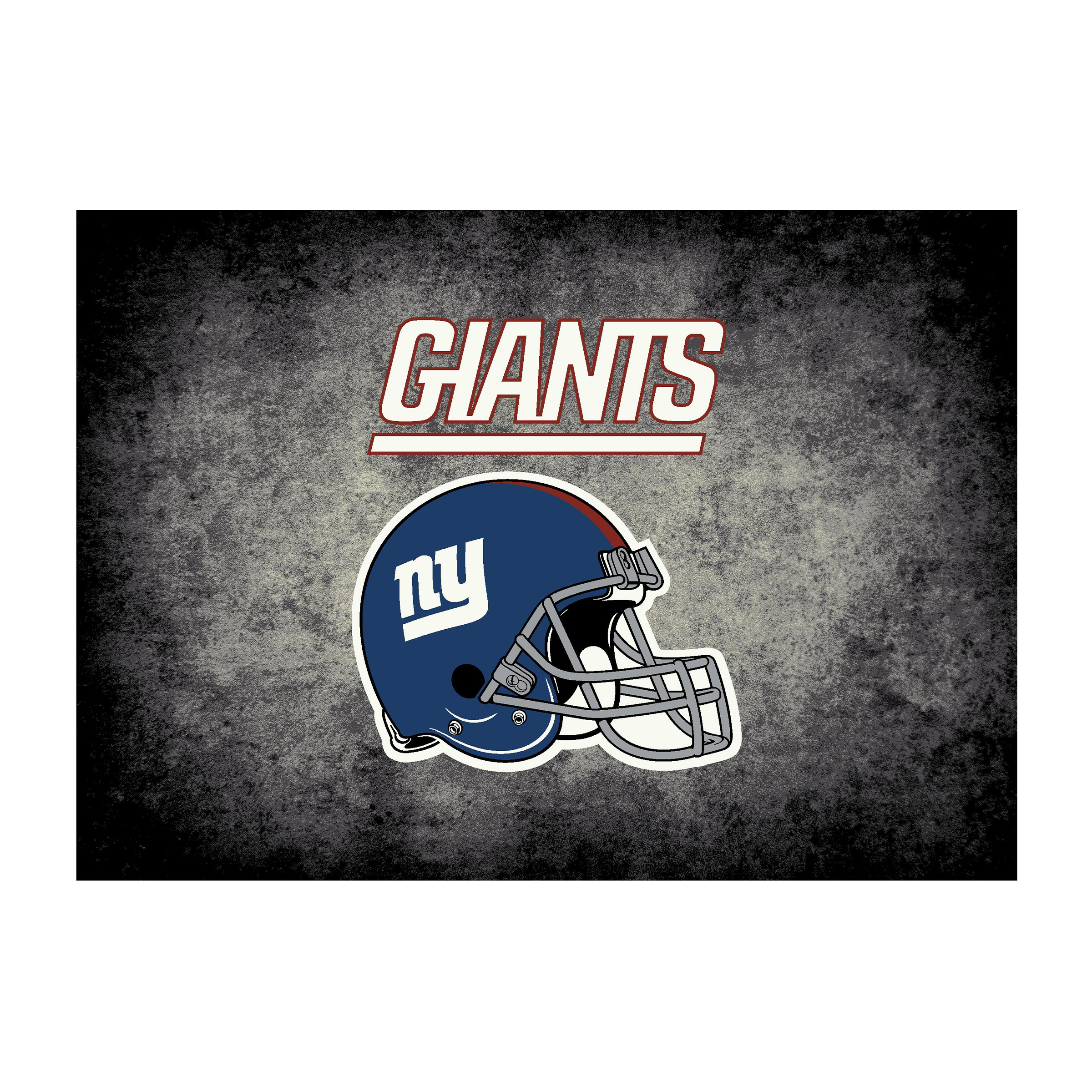 New York Giants 4 X 6 DISTRESSED Rug