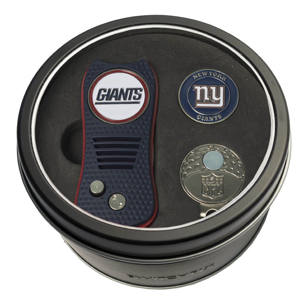 New York Giants Switchblade Divot Tool Cap Clip and Ball Marker Gift Pack