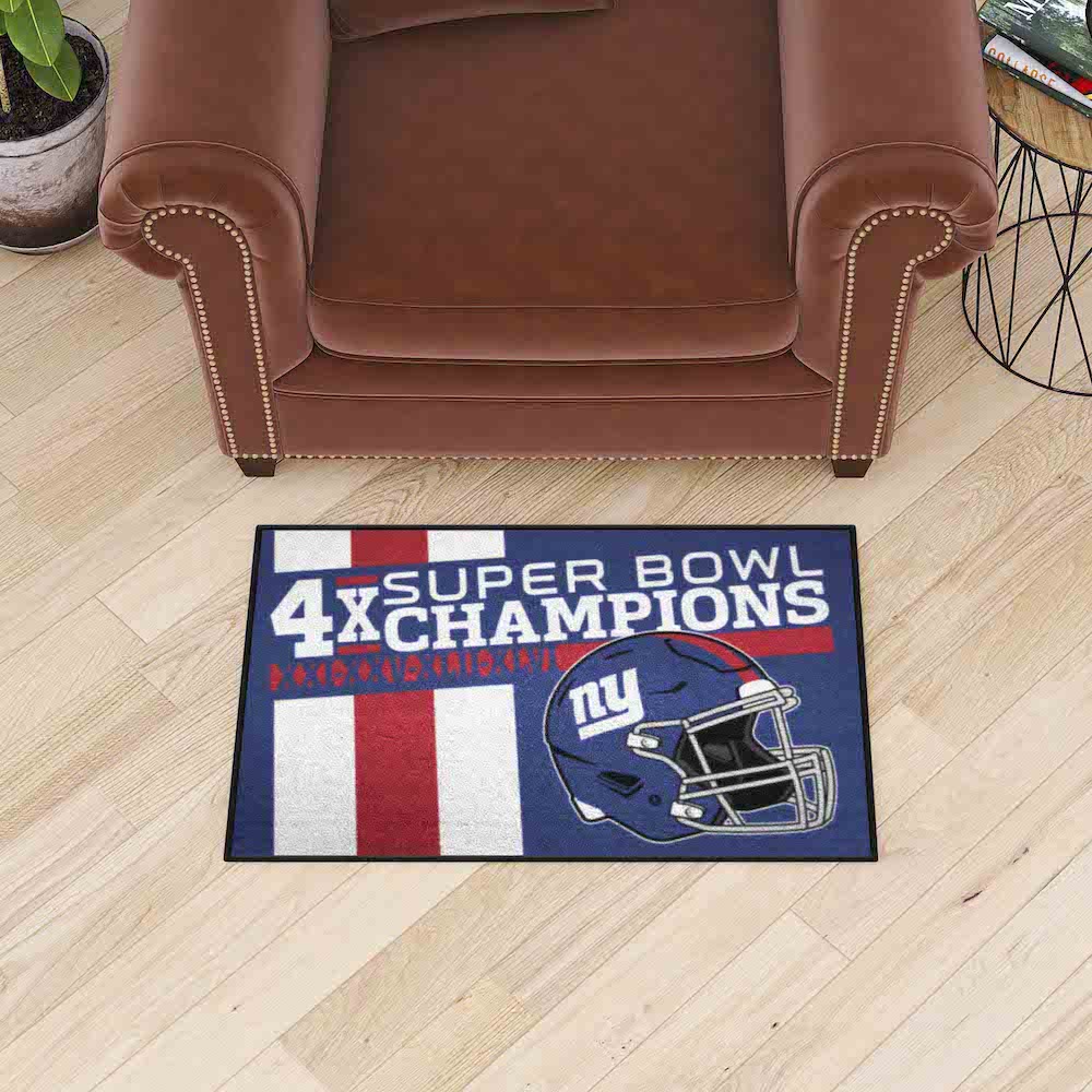 New York Giants DYNASTY Floor Mat - 20 x 30 inch Starter style