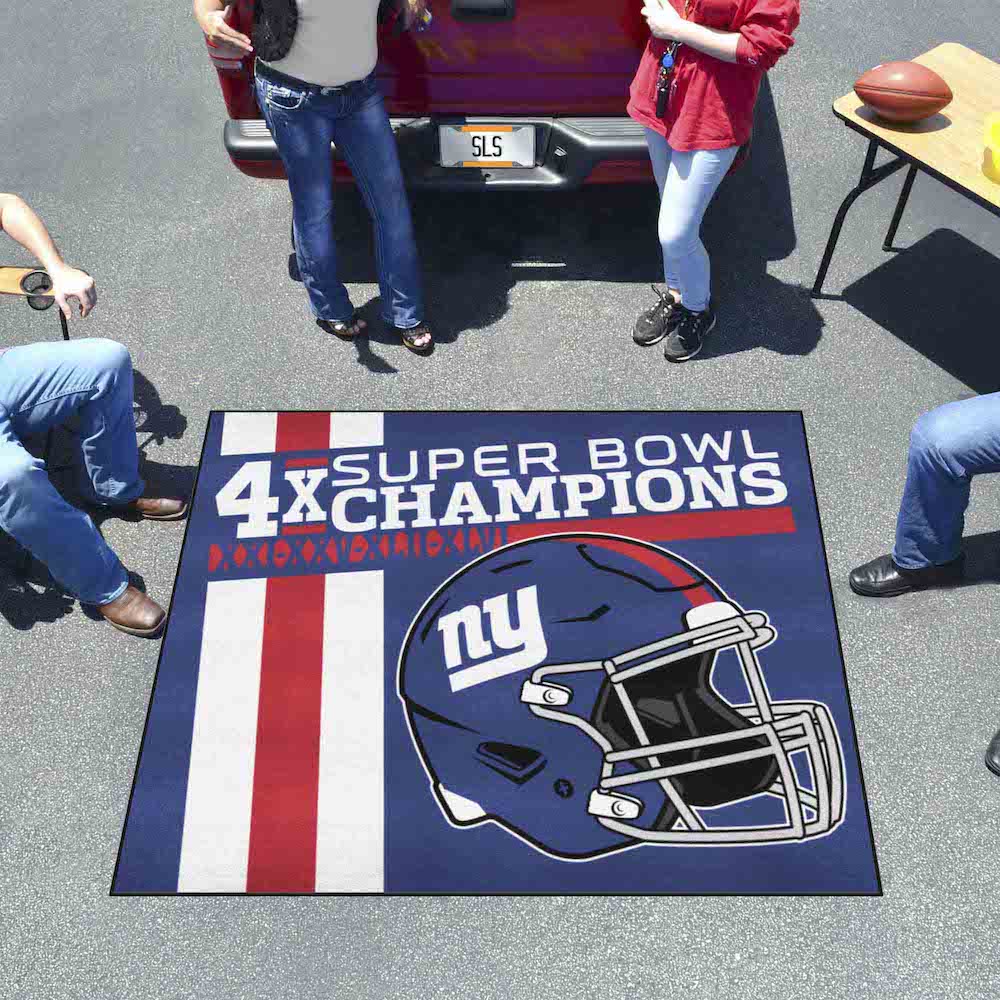 New York Giants DYNASTY Floor Mat - 60 x 72 inch Tailgater style