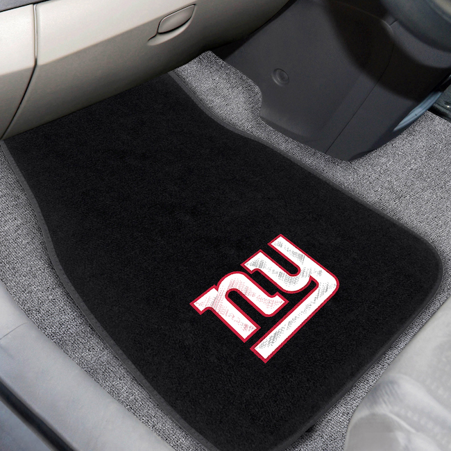 New York Giants Car Floor Mats 17 x 26 Embroidered Pair