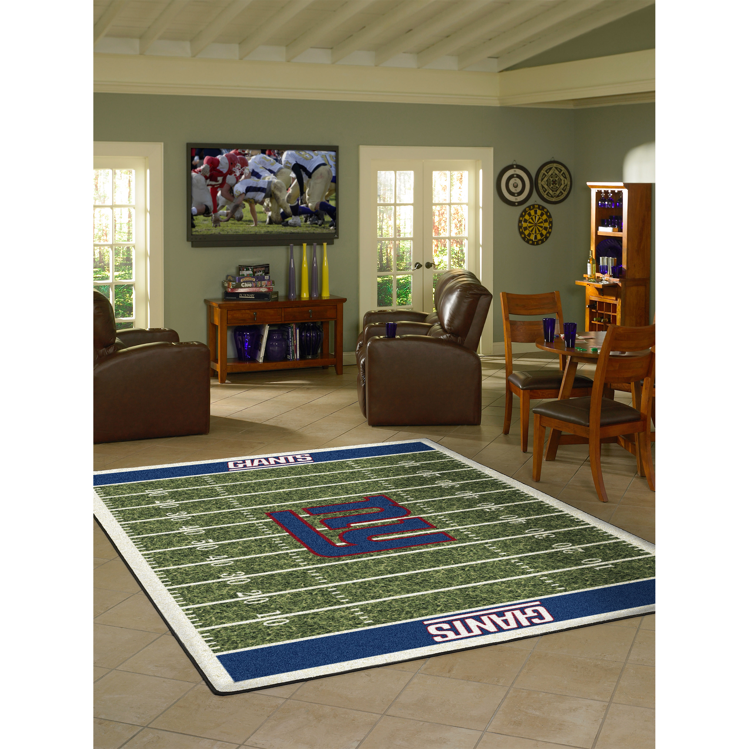 New York Giants 6 X 8 HOMEFIELD Rug