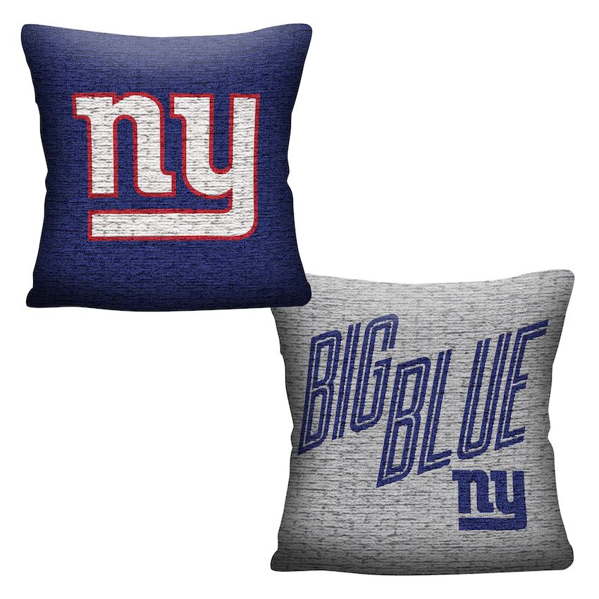 New York Giants Double Sided INVERT Woven Pillow