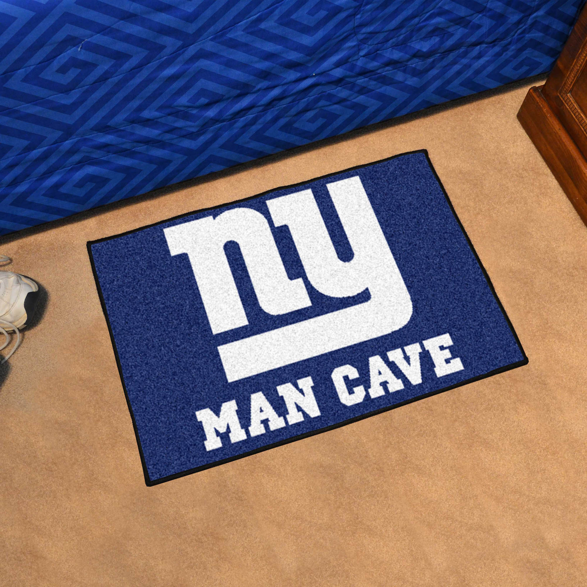 New York Giants MAN CAVE 20 x 30 STARTER Floor Mat