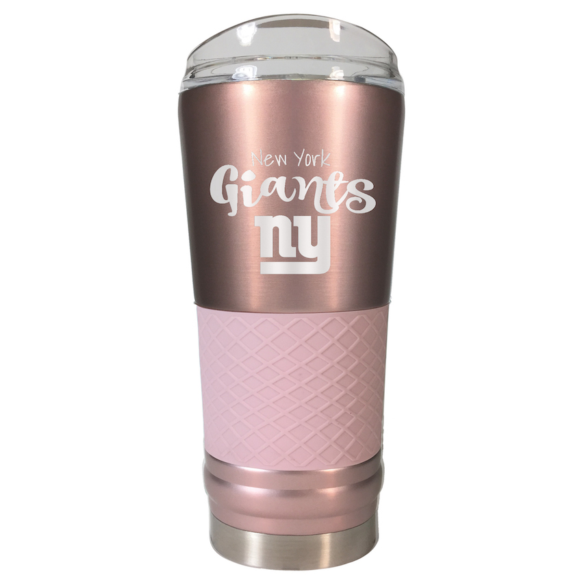 New York Giants 24 oz Rose Gold Draft Travel Tumbler