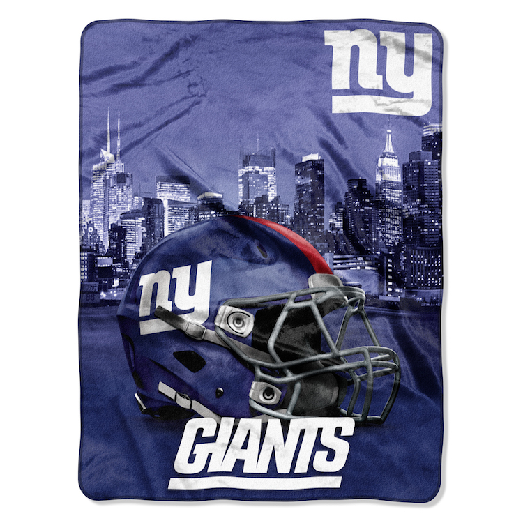 New York Giants Silk Touch Rachel Throw Blanket 60 x 80