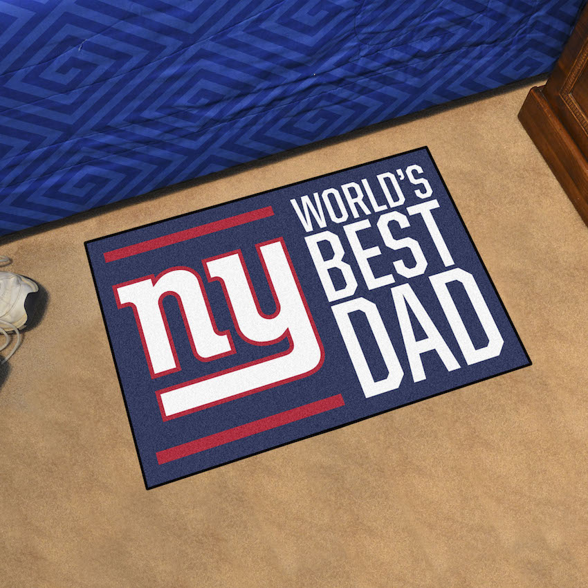 New York Giants 20 x 30 WORLDS BEST DAD Floor Mat